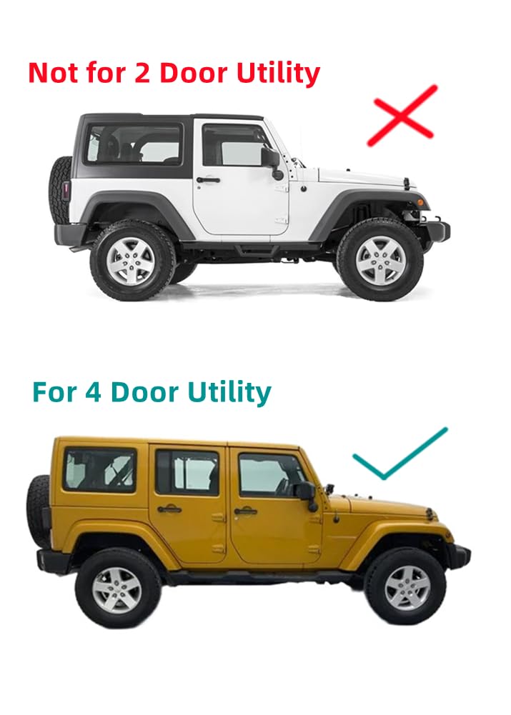Apto Para Jeep Wrangler JL 2018 2022 4 Puertas Calcoanías De Ventana