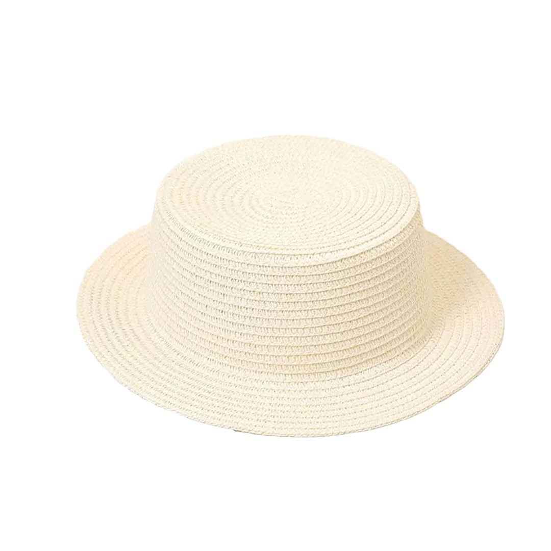 EYRMQWJPC Wide Brim Sun Hat, Men Women Panama Straw Hat Sun Protection Cotton(3)