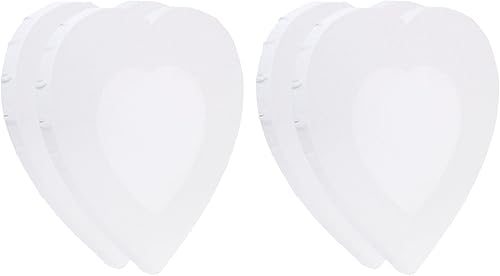 Miniatura 10 de PATIKIL Paneles de lienzos de pintura para pintura, paquete de 4 paneles de madera con forma de corazón de 12 x 12 pulgadas, paneles de arte en