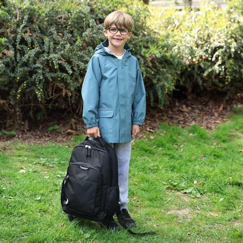 Image of JAN & JUL Waterproof Rain Jacket, Raincoat with Hood for Girls and Boys