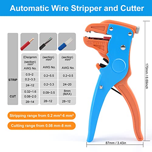 Knoweasy Automatic Wire Stripper And Cutter,Heavy Duty Wire Stripping Tool 2 In 1 And Wire Stripper Tool For Electronic And Automotive Repair #TOP4