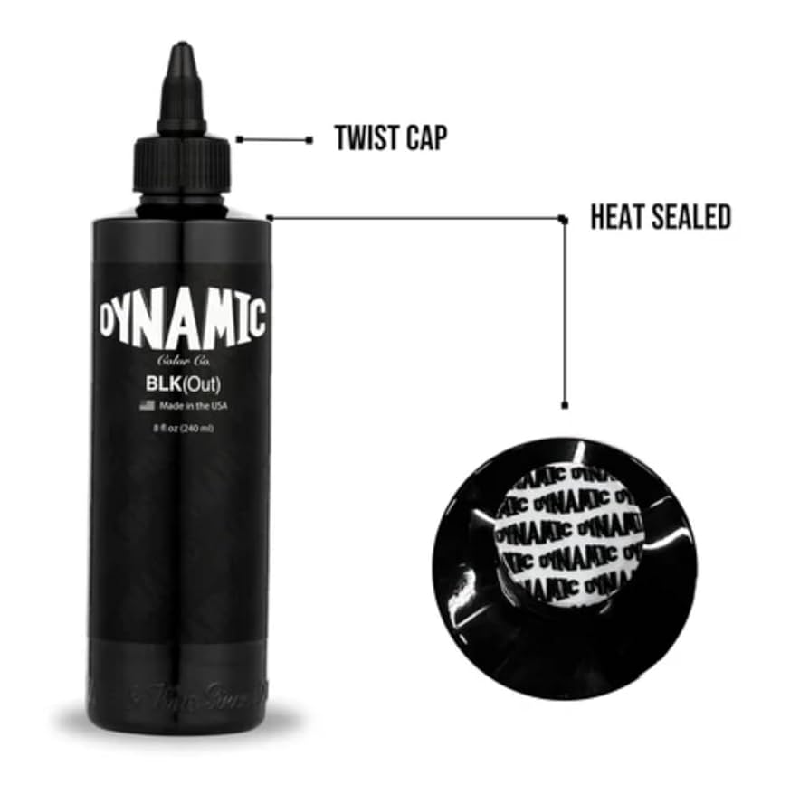 dynamic タトゥーインク　トリプルブラック 250ml 8oz 2本 Dynamic Triple Black Tattoo Ink - 8oz Bottle | Dynamic Color