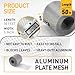 Aluminum Gutter Guard 5 Inch x 50 Feet Roll, Aluminum Leaf Filter Gutter Protection, Leaf Guard Protects from Branches, Leaves, Debris, Easy Install, Does Not Rust