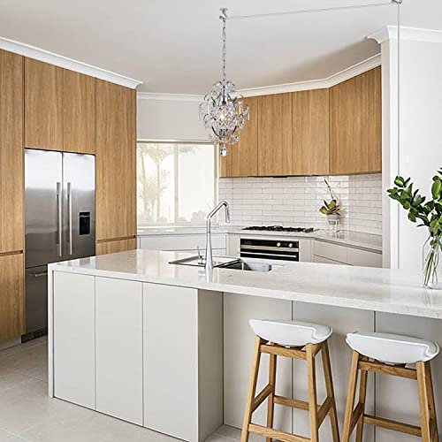 Plug In Pendant Lights With K9 Crystal，Hanging Lamp With 15Ft Clear Cord & On/Off Switch，Mini Chandelier For Closet Living Room Girls Room Bedroom Nursery #TOP3