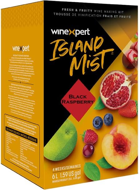 Winexpert Island Mist Black Raspberry Merlot 7.5 Liter Wine Making Kit