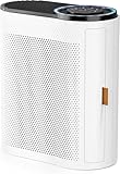 Luftreiniger Allergiker mit Luftqualitätssensor & Automatikmodus, CADR 223 m³/h, Große Räume bis 1095 ft², entfernt Pollen, Staub, Rauch & Tierhaare, leise für Schlafzimmer Büro (Weiß)