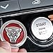 Button Start Center Control Switch Knob Head Decorative Sequin Cap Cover Decal Trim Compatible with XFL XE XEL XJ XJL F-PACE F-Type