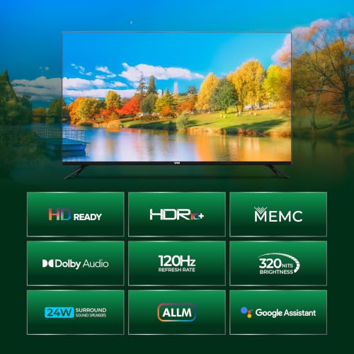 VW 80 cm (32 inches) Pro Series HD Ready Smart QLED Google TV VW32F1