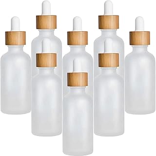 FOMIYES 8pcs Scrub Essential Oil Bottle Empty Dropper Bottles Dropper Bottles Essential Oil Sample Bottles Mini Dropper Holder Mini Brown Bottles Glass Travel Pack Essence Bottle