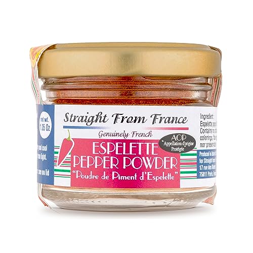 Straight from France Genuinely French, Espelette Pepper Powder from Southwest France 1.06 Oz
