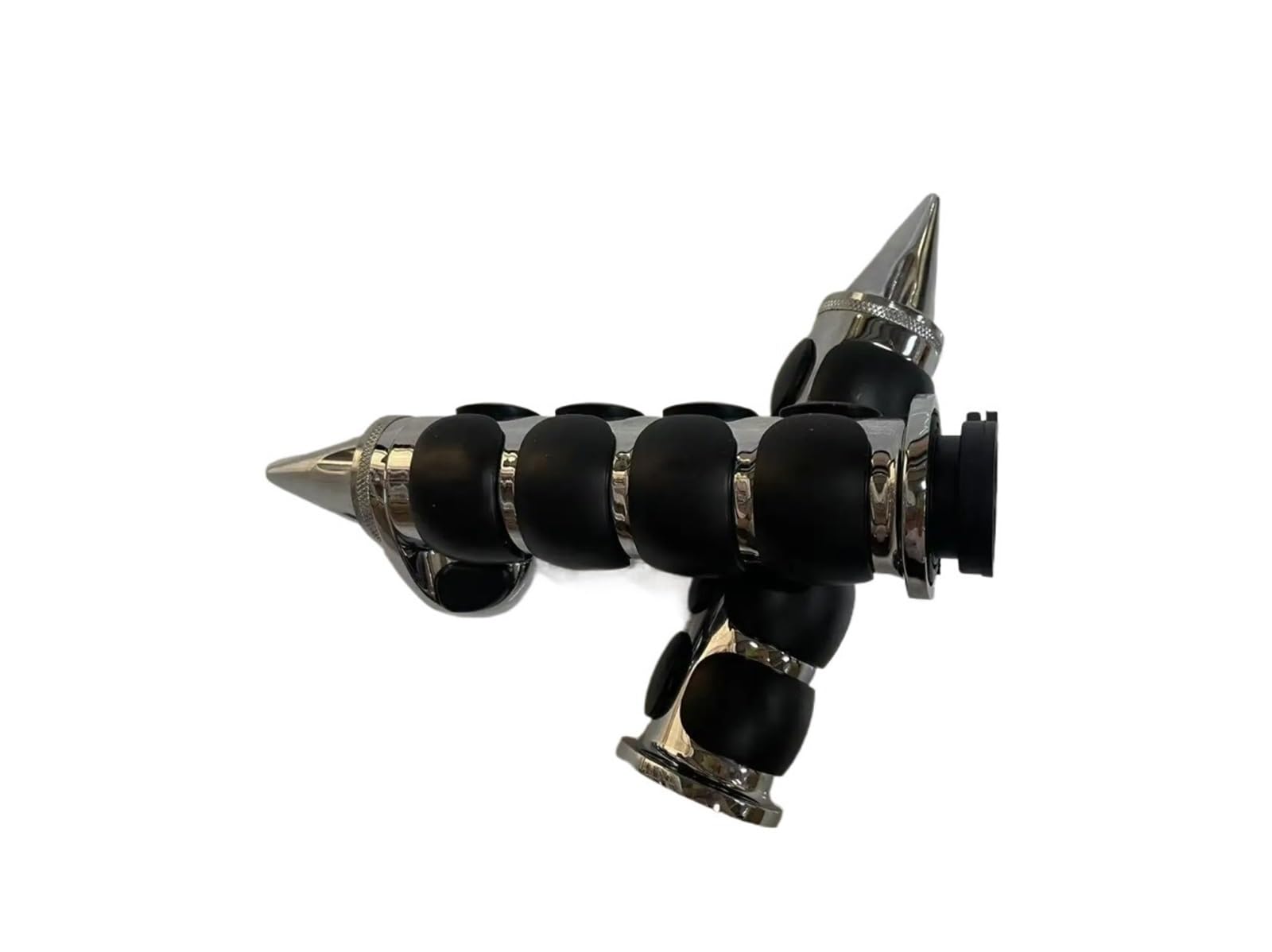 Manopole Per Freni In Gomma Manopole per manubrio antiscivolo in gomma da 1" e 25 mm, adatte per Harley, adatte per Honda, adatte per Kawasaki, adatte per Suzuki, Cross Grip