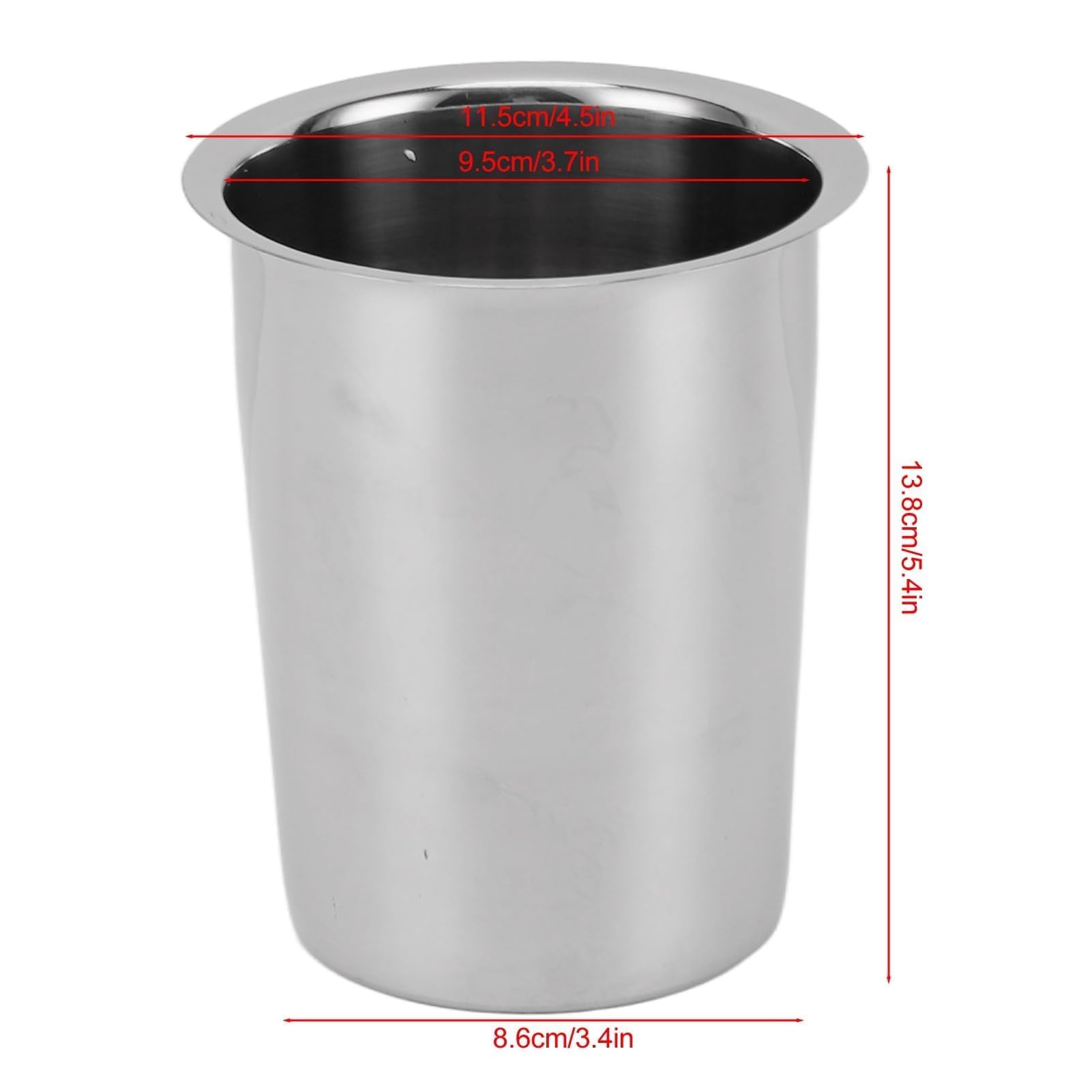 Lot de 3 porte-ustensiles de cuisine en acier inoxydable - Multifonction - Grande capacité - Organiseur d'ustensiles de cuisine pour comptoir