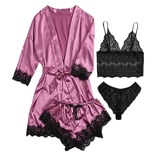Nuisettes et déshabillés sexy femmes avec peignoir en dentelle et vêtements de nuit confort