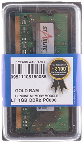 Image of STARLITE 1GB DDR2 PC800 RAM for Laptop (Black)