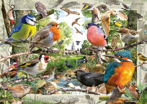 Image of Ravensburger Our Feathered Friends 1000 Piece Jigsaw Puzzle for Adults, Garden Birds Design, Ages 12 Years and Up