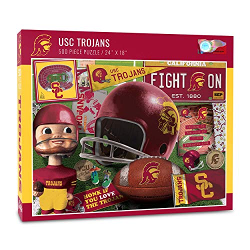 Image of YouTheFan NCAA USC Trojans Retro Series Puzzle - 500 Pieces