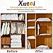 XUTAI Vacuum Storage Bags Space Saver Bags 12 Pack (4 Large,4 Medium,4 Small) for Clothes Clothing Travel Luggage Bedding Vacuum Seal Bags for Clothes Hand Pump