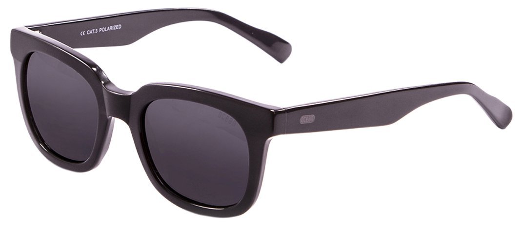 OCEAN SUNGLASSES San Clemente Lunettes de Soleil Mixte Adult, Matte Black/Shiny Black Down/Smoke Lens