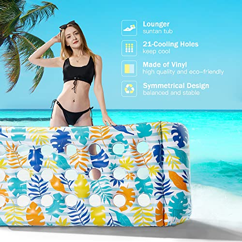 Stonful 2 Pack Inflatable Mat, Giant Adult Size With Headrest, Lake Float Raft Water Lounger, Multi-Purpose Swimming Pool Floats Toys For Pool Party, Summer Beach, Outdoor #TOP3