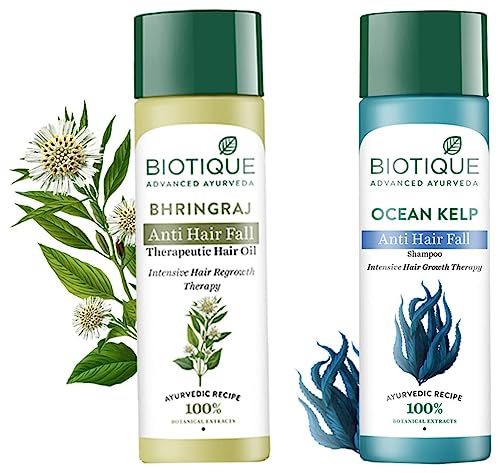 Biotique Therapeutic Oil, 200ml With Biotique Protein Shampoo, 190ml