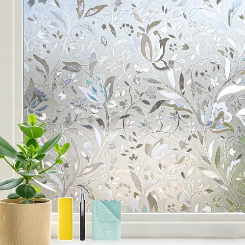Vinilo decorativo para ventana 3D efecto vidriera 17.7 x 78.7 in miniatura 1