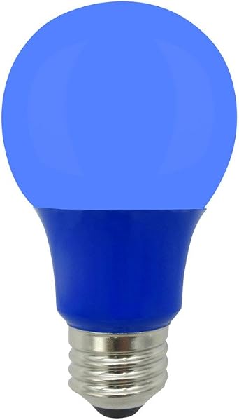 Xtricity LED A19 Blue Light Bulbs Outdoor, 5W, A19/5W/B/LED 40W Equivalent, Blue Lightbulb with E26 Medium Base, 120V, UL Listed, Blue, Colored, Porch, Holiday Lighting, Party Decoration, 1 Pack