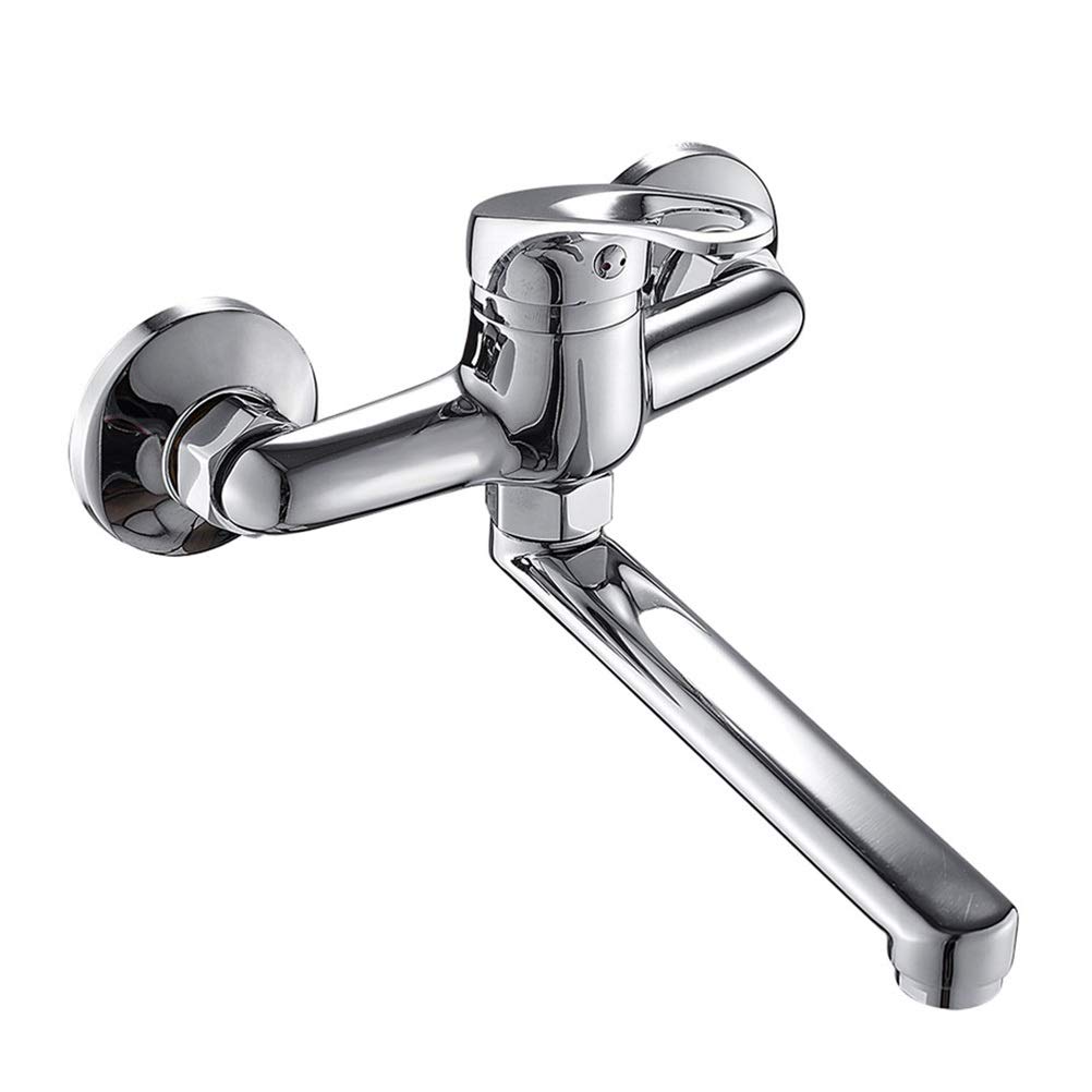 SaryEdge Kitchen Faucet Wall Mounted Single Handle Sink Rotating Hot and Cold Mop Pool Basin,