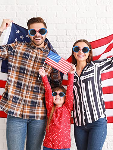 Kanayu Hoteam 20 Pairs Patriotic American Flag Sunglasses Unisex Retro Sunglasses For Men Women Vintage 4Th Of July Accessories Bulk Cool Shades Mens Sunglasses For Teens Adults Driving Fishing Party #TOP4