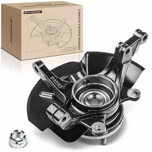 SC259 Front Left Steering Knuckle - 2023 Kia Forte 4 A-Premium Front Left Steering Knuckle & Wheel Bearing Hub Assembly Compatible with Hyundai Tucson 2010-2013 & Kia Sportage 2011, Driver Side