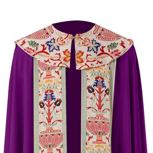 Chape prêtre clergé catholique avec cape de cour arabe médiévale - 5