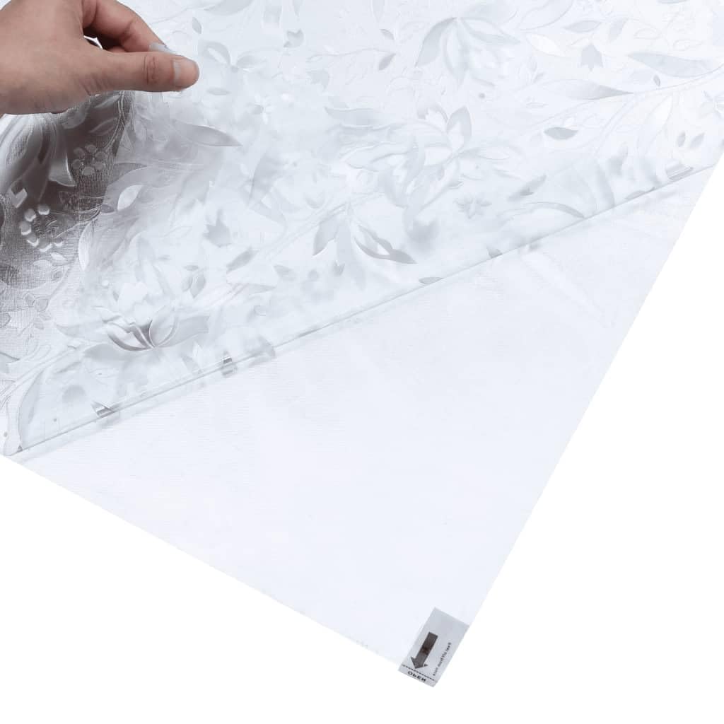Dekor-Fensterfolie Frosted Blumen Muster 90x500cm PVC Fensterbehandlungen