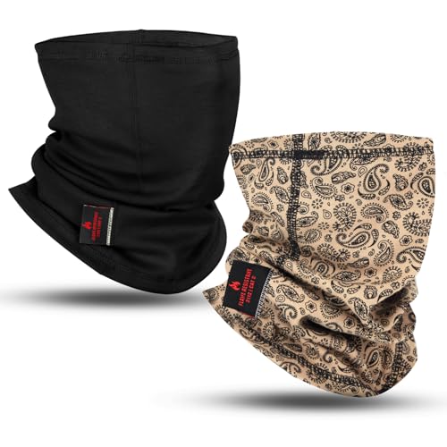 Image of FR Neck Gaiter Fire Resistant Face Mask for Emergency Prep, Wildfire Safety - Moisture-Wicking Cotton ASTM Certified