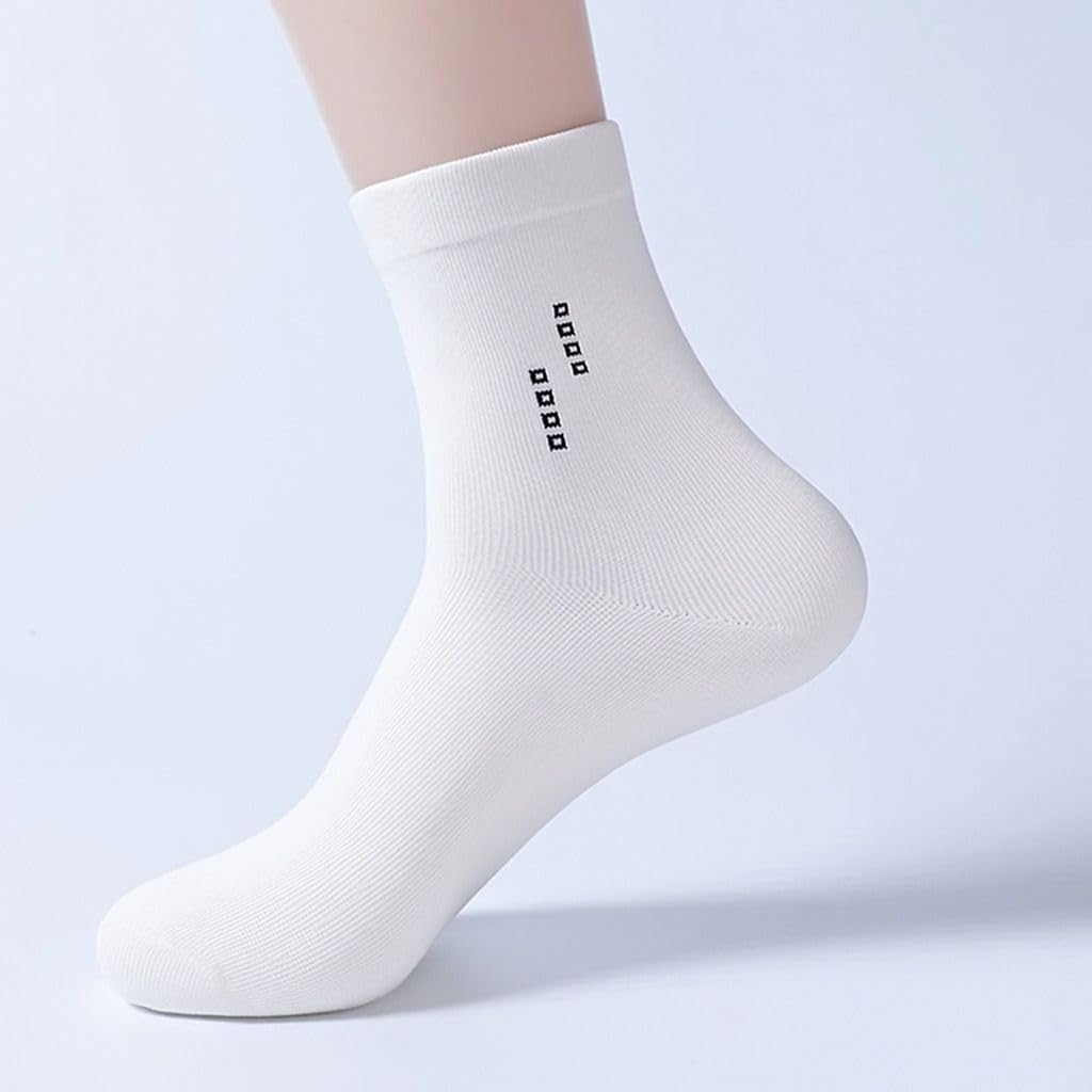 septem Socks for Men & Women | Pack of 1 Pairs,Free Size Breathable & Casual Socks for Sports, Gym & Daily Use (CS-01.White-picture-48