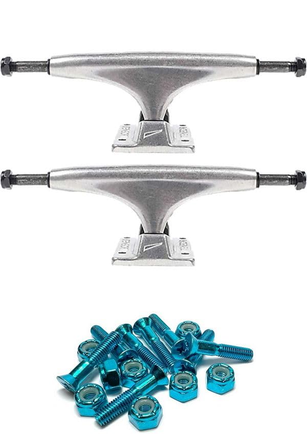 Tensor Trucks Alloy Polished/Black Skateboard Trucks - 5.0