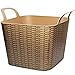 Produktbild Flexi & flexibel - XXL großer Garteneimer / Eimer / Trog / Bottich - Blumentopf / Pflanzkübel - Holz Rattan geflochten - braun - Wäschekorb & Tasche - Gross -..