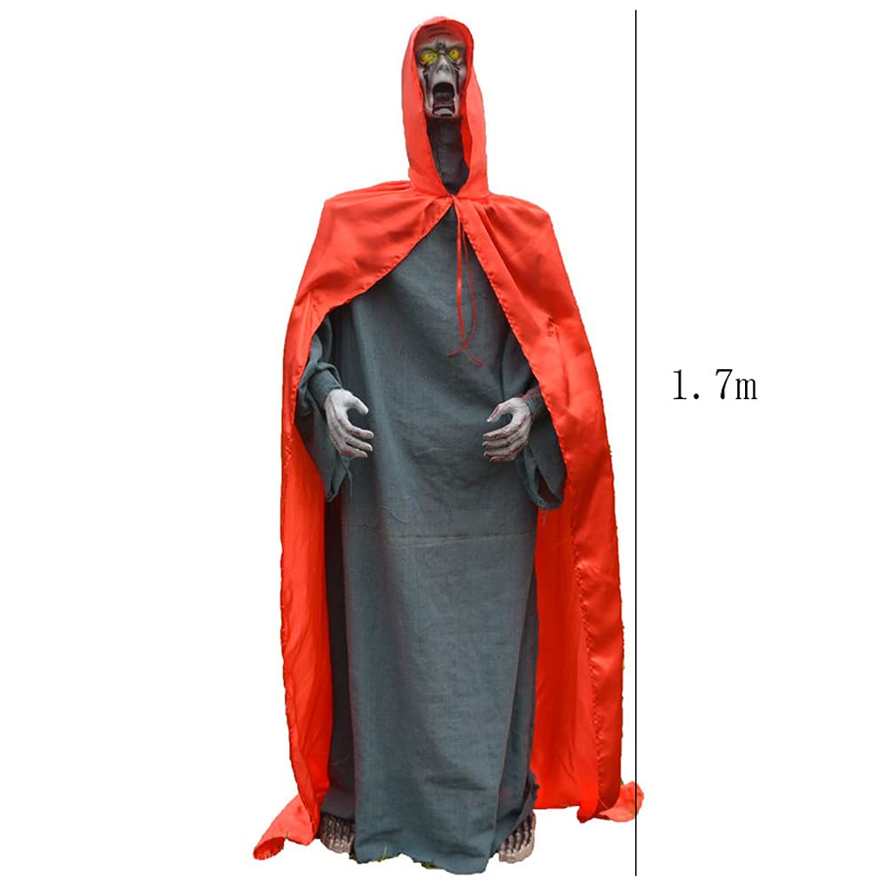 Amazon.co.jp: ハロウィーンの赤いマントゾンビゴースト丨大きなホラー
