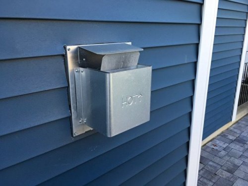 Draft Decor Draft Stopper Direct Vent Fireplace Termination Cap Cover 4 (Rectangle 2) #TOP1