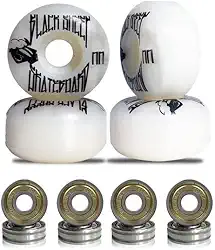 Roda para Skate Black Sheep 51mm Branca Dureza 90a com Rolamentos ABEC-5