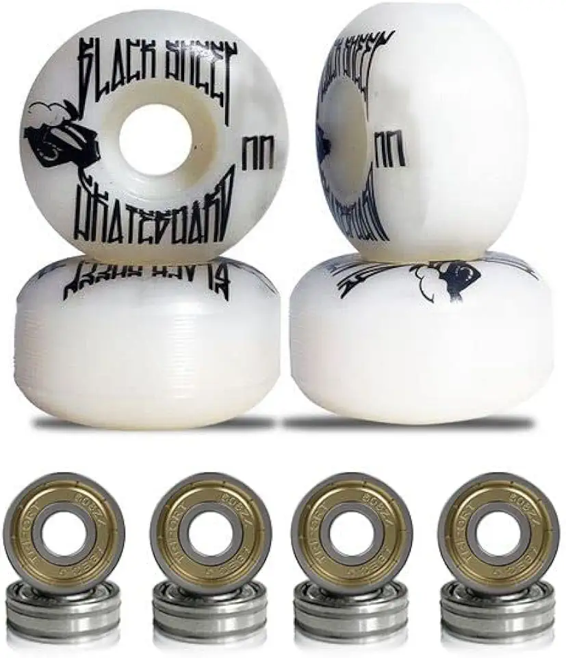 Roda para Skate Black Sheep 51mm Branca Dureza 90a com Rolamentos ABEC-5