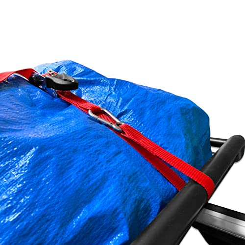 A.i.q. Strap-Lt00304Os For Roof Rack Rooftop Cargo Carrier Steel Basket Stainless Steel Ratchet Snap Hook Tie Down Strap 1" X4.5Mx2Pcs (Black) #TOP2