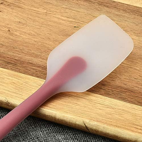 Zollyss Silicone Spatulas Heat Resistant Flexible Spatula 450F with Stainless Steel Core - FDA Grade Premium Kitchen Utensils with Good Grip 27 cm, 1 Pc (Random Color) 3