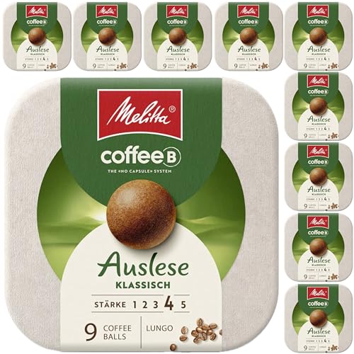 CoffeeB by Café Royal - 10x LUNGO - Auslese KLASSISCH zu je 9 Coffee Balls 51g, 10er Pack (10x 9 Coffee Balls)