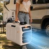 Mobile Air Conditioner,Portable Air Conditioner,4700 Btu 450w Rated Cooling,Camping Ac Unit With Remote Control,3 Fan Speeds,Dehumidifier For Rv Caravan Motorhome Trailer Cooling