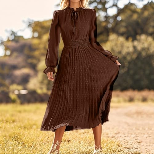 Robe femme chic et elegant ete à manches longues et coupe ample unique
