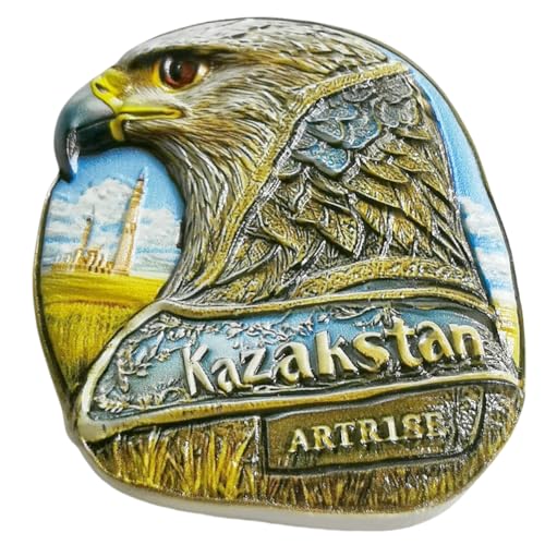 Imán decorativo souvenir turismo Kazajistán miniatura 2