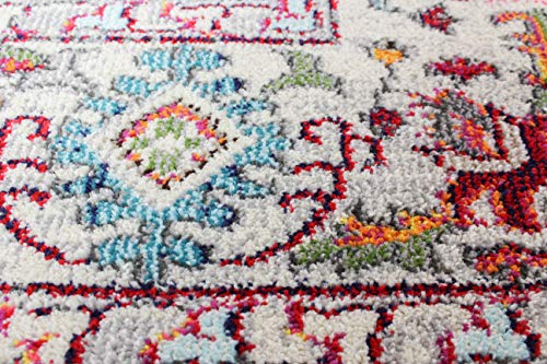 Bashian Collection Area Rug - Luxury Power Loom Polypropylene - Home Decor For Runner Rug, Entryway Rug, Living Room Rugs, 3'6" X 5'6", Teal #TOP6