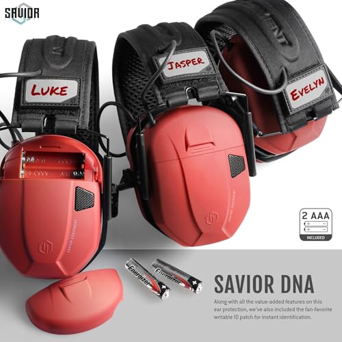 Image of Savior Equipment Apollo Electronic Earmuffs For Shooting w /Gel Ear Pads, 24dB NRR, Noise Cancelling Ear Protection Headset