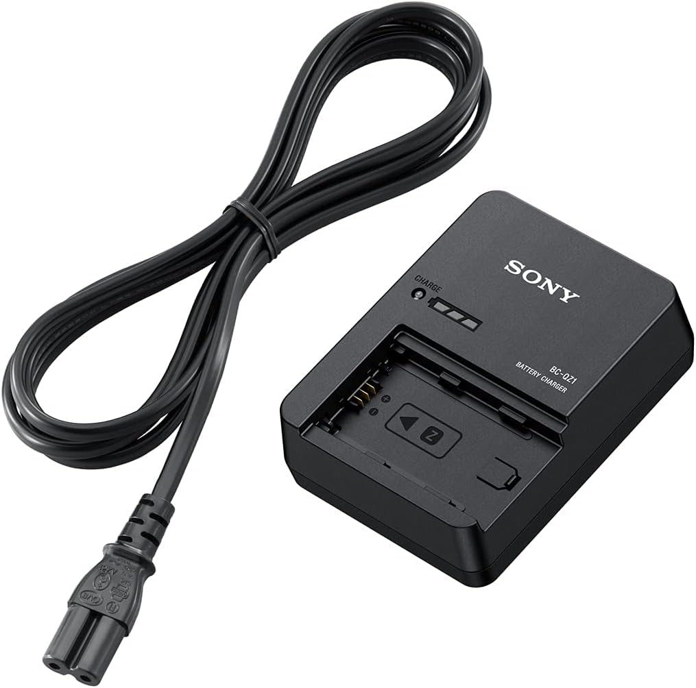 Sony BC-QZ1 Chargeur de Batterie pour NP-FZ100 (Batterie pour Appareil Photo Sony A9) & NP-FZ100 Batterie Rechargeable Haute Capacité pour Appareil Photo