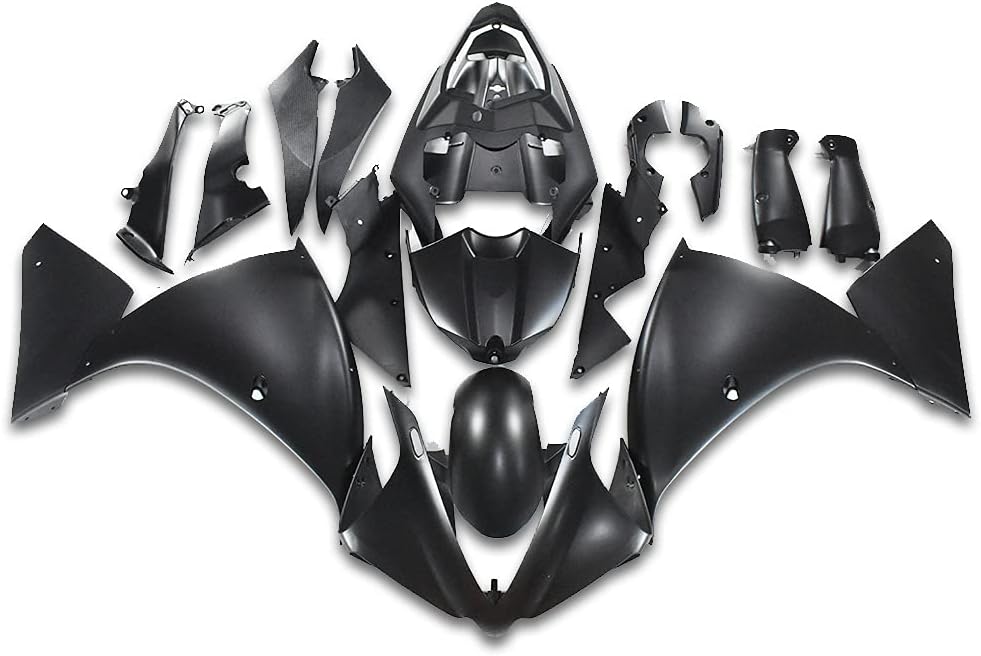 NT FAIRING Matte Black Fairing Fit for YAMAHA 2012 2013 2014 YZF R1 Injection ABS Plastics Bodywork Body Kit Bodyframe Body Work YZF-R1 12 13 14 A26