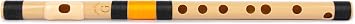 Radhe Flutes | G Natural Right Handed Middle Bansuri | Black & Orange | Tuned With Tanpura A=440Hz | PVC Flute + Hindi & English Flute Lessons